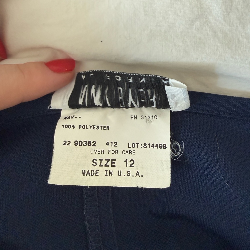 Amy Byer Vintage Navy Blue Activewear Dress - Picture 4 of 6